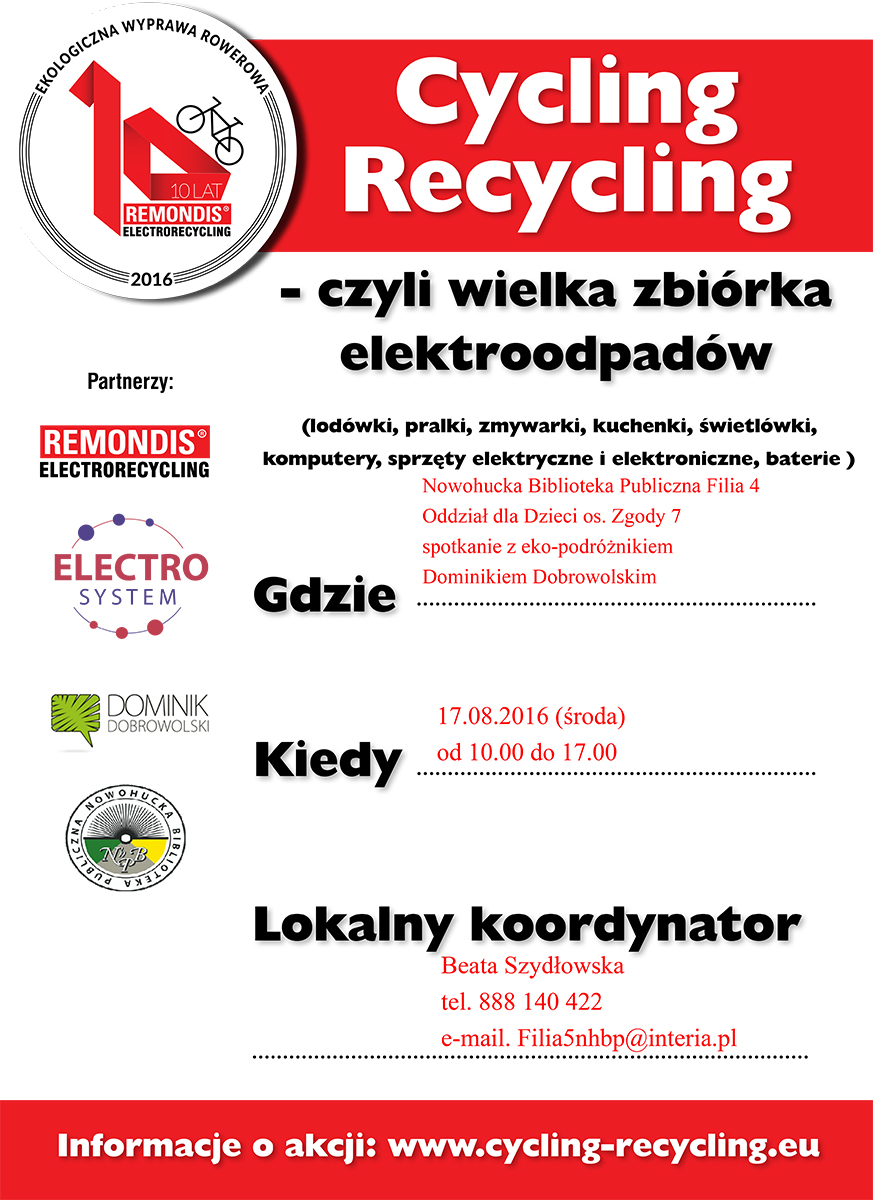 plakat_ akcje Cycling Recycling