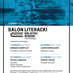 Czerwcowy Salon Literacki Biblioteki Kraków „Pod Gruszką”